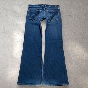 7 For All Mankind "Dojo" Low Rise Flare Jeans